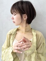 セイドット オモテサンドウ(Say. omotesando)&nbsp;say. ショート 斜めバング アッシュオリーブ オリーブベージュ