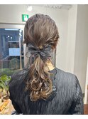 結婚式ヘアアレンジ♪