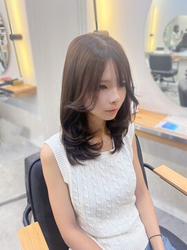 イオエ 梅田(ioe) ダブルカラー/大人ボブ/黒髪スタイル/髪質改善/縮毛矯正
