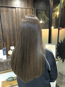 リュンヌ 門前仲町(lune) ★似合わせカットグレーベージュ髪質改善インナーカラー前髪