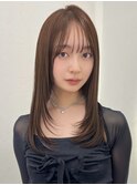 ミディアム/レイヤー/顔まわり/ワンカール/韓国風レイヤー
