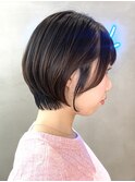 イメチェン外ハネボブ美髪ワイドバングレイヤーショート/横浜