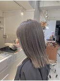 グレージュ ダブルカラー ハイトーン