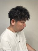 刈り上げショートマッシュツイストスパイラルパーマ