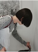 前上がりボブ