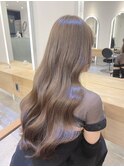 髪質改善＊ロングレイヤーグレーベージュ＊美髪【Zina船橋】