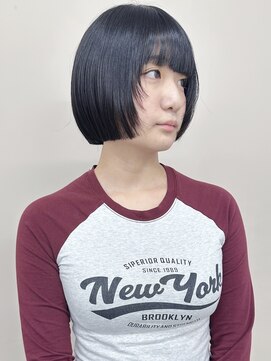 モリオ(morio) 小顔ボブ姫カットぱっつんボブ切りっぱなしボブリップラインボブ