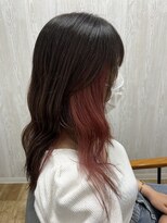 テーラヘアー 袖ヶ浦2号店(TELA HAIR) ピンクインナー×巻き髪スタイル