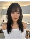 ハッシュカットレイヤーカットY2K平成ヘア小顔カット