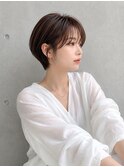 ショートカット×白髪ぼかし、ハイライト×縮毛矯正×髪質改善