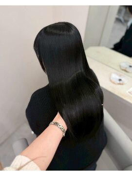ベレーザ 川越(Beleza) ba19695_ブルーブラックブリーチなし透明感髪質改善ストレート艶