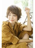 【entrir】顔周りで魅せるカーリーボブ♪