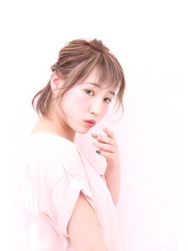 デュークラソル(du:c LASOL) グレージュ×ボブ×ヘアアレンジ　　「元武」