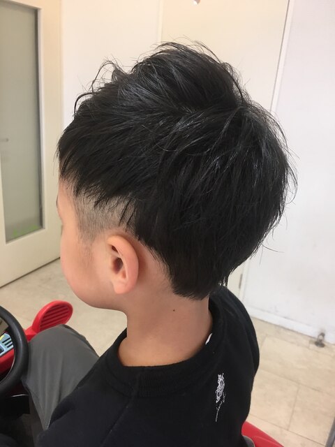 kids men's/刈り上げ/マッシュショート/キッズカット/男の子