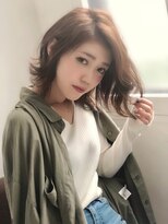 ビューイースト 亀戸 錦糸町(VIEW EAST)&nbsp;イルミナカラーで透明感アッシュブラウン！無造作セミディ