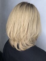 オースト ヘアー ステラ 新宿店(Aust hair Stella)&nbsp;Aust【山下】マッシュウルフ×とろみホワイトベージュ