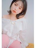 レイヤーボブと透明感少女