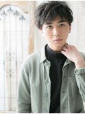 ラフな質感で遊ぶ！グレイアッシュ無造作くせ毛風ヘムライトC