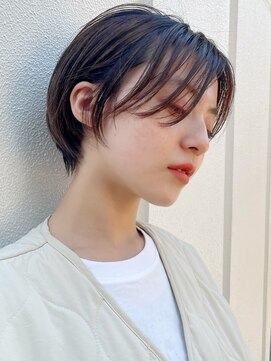 レトン 銀座(leton) オン眉/前髪なし/くすみブルー/ショートボブ/ママ[銀座/東銀座］