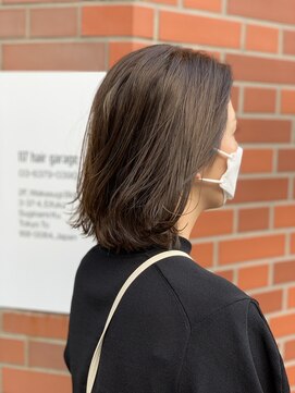 イイナヘアガレージ(117) 【117hairgarage】ハイライト_ベージュカラー_ボブ