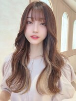 ロンド ロビン 栄(Lond robin)&nbsp;大きめのゆったりカールであざと可愛い韓国ヘア