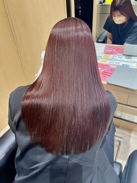 エヌ ドット ヘアープラス ミラクルヘアー(n. HAIR) 感動のツヤ プラムピンク×ロング