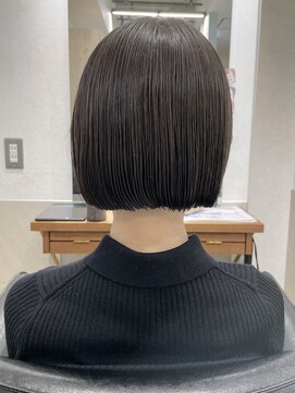 トゥーリ 薬院店(tuuli) tuuli miyu グレージュミニボブ/縮毛矯正/艶髪