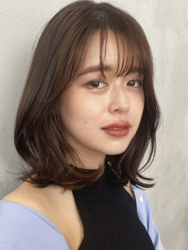 ノイ(noi) 顔周りレイヤーカットくびれヘアミルクティーベージュカラー