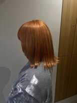 パラゴ(PARAGO.)&nbsp;《緑橋/城東区/女性サロン》ブリーチカラー×オレンジカラー♪