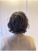 ニュアンスパーマ×ショートボブ　20代/30代/40代
