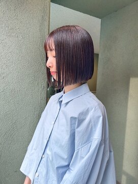 ボンド 三軒茶屋(Bond) 切りっぱなしボブ × 縮毛矯正