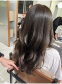 透明感髪質改善ベージュダブルカラーミルクティーグレージュ