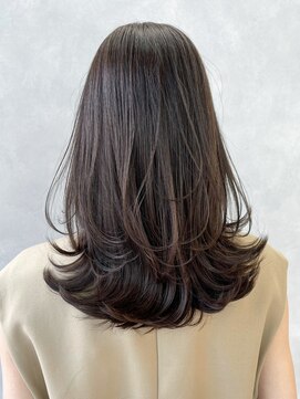 アイティー バイ アルバム 中野店(IT by ALBUM) レイヤーロンググレーベージュグレージュカラー_ba480351