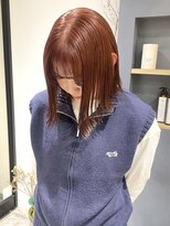 ラミエバイメルト 下北沢(lamie by melt)&nbsp;花田/ボブ/切りっぱなしボブ/ダブルカラーピンクブラウン下北沢