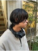 ミディアムウルフ/メンズカット/メンズパーマ/ダウンパーマ