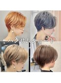 AH37似合わせ小顔ショート/ハンサムショート/クールショート