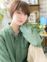 カバーヘア ブリス 北浦和(COVER HAIR bliss) 斜めバンググレージュカラー小顔ボブショートh3北浦和20代30代