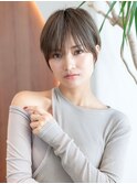 20代30代大人可愛いショートボブ/大人美人ショートヘア/前髪
