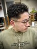 カット+リバースパーマ（極道パーマ）￥14300  【八王子/メンズ/バーバー】　
