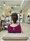 金箔ヘアアレンジ