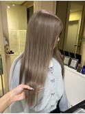 プルエクステでツヤツヤグレージュ