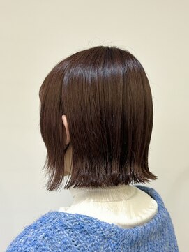 アヤラ オーガニックアンドスパ 東船橋店(AYALA) 【江添茉友】ぱつっとボブ/アプリコットオレンジ