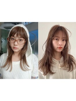 《*あなたを照らすカラーとシルエット*》顔立ち/骨格/髪質から分析[原宿/表参道/ブリーチなしダブルカラー]