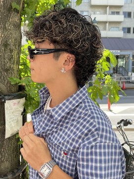 スー 渋谷(suu) メンズカットメンズマッシュスパイラルパーマシャドウパーマ