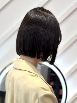 ロンドヴァリー 渋谷店(Lond vallee) タッセルボブのストンラインは縮毛矯正でつくる！