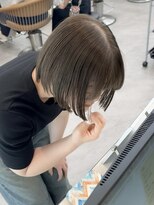 ロンドリゼル 札幌(Lond RiseL)&nbsp;◯ オリーブグレー/韓国/レイヤーカット/髪質改善/縮毛矯正/札幌