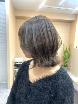 グレージュ/オリーブベージュ/ダブルカラー/イルミナカラー