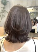 ミディアムレイヤーカット/20代30代40代/顔周りカットワンカール