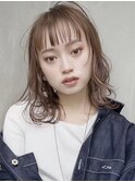 【GEEKS渋谷】ブリーチなし/ショコラピンク/冬カラー/くびれボブ
