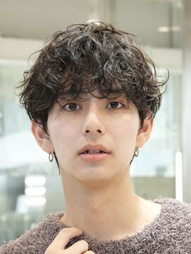 フィフスパーク(fifth PARK) 渋谷短めマッシュウルフ緩めシャドウパーマ微分けルーズショート